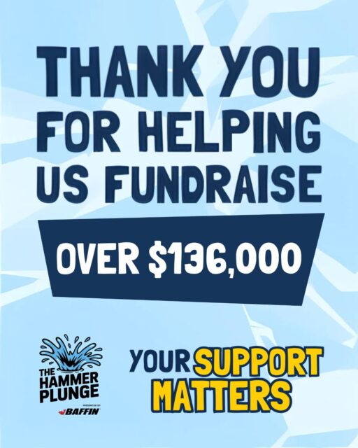 To everyone who sponsored, donated, participated and attended The Hammer Plunge, we want to thank you. Together, we raised over $136,000 to support a major redevelopment and expansion of the Emergency Department at Hamilton General Hospital. Your support will help ensure that patients and families have access to the advanced care they need, when it matters most. We couldn’t have done it without you.  If you missed the event but would like to donate, there’s still time! 

Donate at the link in bio. 

#HammerPlunge #HamiltonGeneralHospital #HamOnt