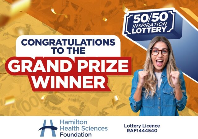 🎉 Congratulations to the Grand Prize winner of the Inspiration 50/50 Lottery - Jamie W. of Hamilton, ON!

💸 The jackpot reached an incredible $43,085.00 thanks to YOUR support.

Every ticket helps make life-changing care possible at @hamiltonhealthsciences. 💙

👏 Thank you to everyone who played—you made a difference!

#5050InspirationLottery #HamiltonHealthSciences