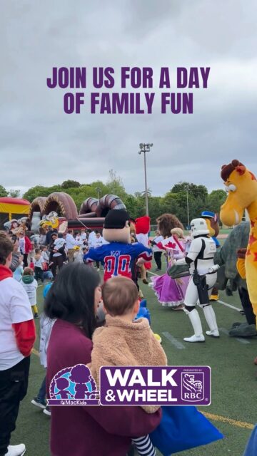 Early Bird pricing is here until May 3!💜

Whether you're walking, rolling, riding or cheering from the sidelines, MacKids Walk & Wheel is guaranteed to be an incredible day of family fun, activities and entertainment. 

MacKids Walk & Wheel raises funds to help provide life-changing care for children and families at McMaster Children's Hospital & Ron Joyce Children's Health Centre. With your support, every step turns kilometres into care for kids across our region. Join us on June 6 (9am – 1pm) at McMaster University Campus. 

🔗 Link in bio