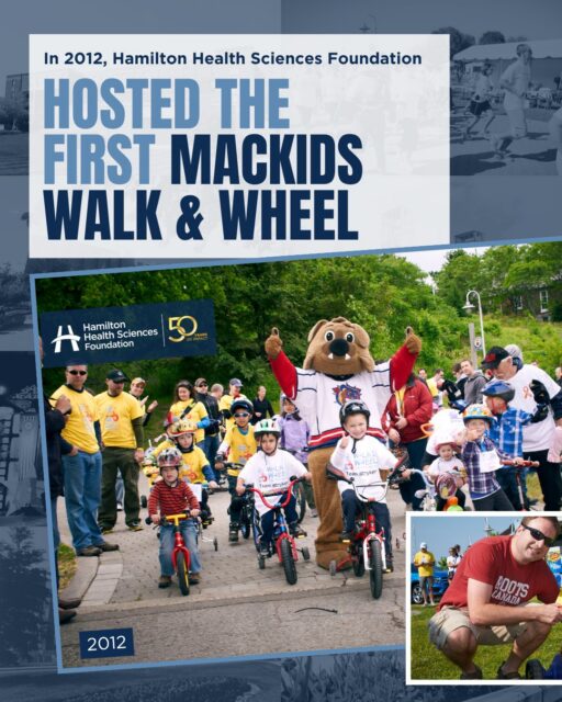 It all started in 2012. 🚲 

What began as a walk in support of McMaster Children’s Hospital has grown into a cherished tradition that continues to bring our region together for kids. Earlier this month, hundreds of participants once again took to the track for MacKids Walk & Wheel, carrying forward a legacy of generosity and compassion that has been making a difference for more than a decade. 

Thanks to the dedication of participants, donors and sponsors, Walk & Wheel has helped fund specialized equipment, innovative programs and exceptional pediatric care for children and families across our region. Every step taken and every wheel rolled continues to create brighter futures for young patients. 💙 

Learn more through the link in our bio.

#MacKids #HHSF50 #walkandwheel