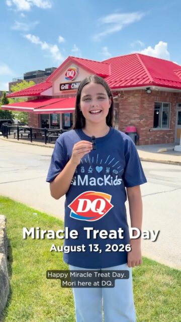 Head to your local Dairy Queen - Miracle Treat Day is here!
Every Blizzard Treat purchased today helps support MacKids and local children's hospitals, helping kids and families across our region get the specialized care and support they need. ❤️
We're especially proud to highlight this incredible cause alongside our MacKids Ambassador, Mori, whose story is a reminder of the life-changing impact these donations make.
Find the closest participating location to you featured in our Stories! Treat yourself for a great cause and help make a difference, one spoonful at a time.
What's your favourite Blizzard flavour? Tell us in the comments! 👇
#MiracleTreatDay #MacKids #DQ