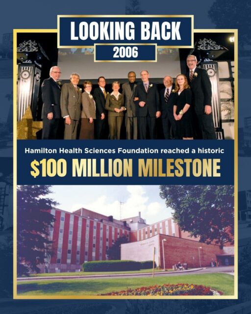 In 2006, Hamilton Health Sciences Foundation reached a remarkable milestone, concluding its Cornerstone of Care capital campaign after raising more than $100 million for Hamilton Health Sciences hospitals. π
Thanks to the generosity of donors across the region, this historic campaign helped transform health care across our region, including supporting the redevelopment of Henderson Hospital (now Juravinski Hospital and Cancer Centre), and other critical priorities that continue to benefit patients today.
This extraordinary investment helped strengthen:
β’ Modern hospital facilities to better serve patients across our region π₯
β’ Enhanced spaces for patients, families, and care teams π
β’ The future of exceptional care across Hamilton Health Sciences β¨
For 50 years, every milestone has been made possible by donors who believe in the power of exceptional health care.
As we celebrate Hamilton Health Sciences Foundation's 50th anniversary, we're celebrating the incredible donors, supporters, and partners who have helped shape the future of care for generations.
Learn more or give a gift at HamiltonHealth.ca/50th-anniversary