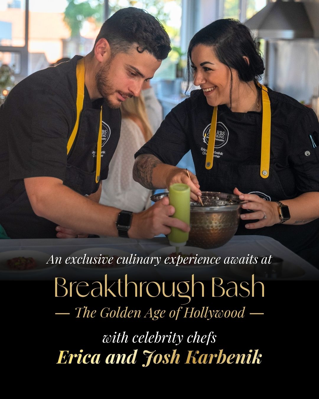 ✨ An Exclusive Culinary Experience Awaits
Breakthrough Bash is proud to feature Erica and Josh Karbenik of Karbs Catering @bringonthekarbs as our celebrity chefs for the evening.
Known for their exceptional food, warm hospitality, and creative culinary experiences, Erica and Josh will be bringing their talents to Breakthrough Bash with an interactive live cooking station. Watch as they prepare delicious dishes right before your eyes and experience the passion and expertise that have made them a local favourite.
Guests will also have the exclusive opportunity to meet Erica and Josh in person, hear their story, ask questions, and connect with the talented team behind the cuisine.
Join us at Breakthrough Bash on Friday, September 11 for an unforgettable evening.
Learn more through the link in our bio.
