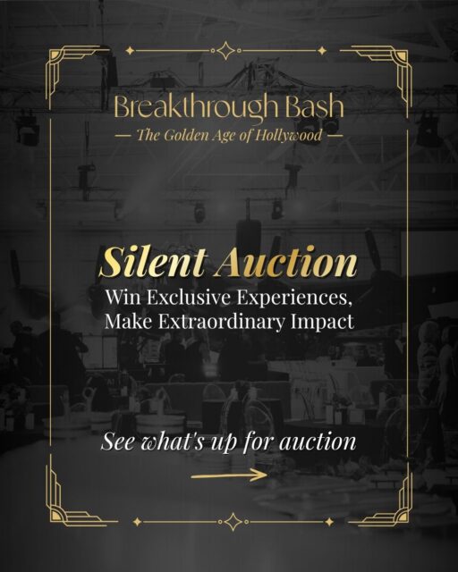Haven’t bid yet? There’s still time to support a great cause through the Breakthrough Bash Silent Auction. 

Browse and bid on exciting packages featuring sports, food, entertainment, travel, jewelry, technology, and more. 

Every bid helps advance personalized medicine research, bringing us closer to new breakthroughs in treatment and care. 

🔗 View the auction and place your bids at the link in bio.