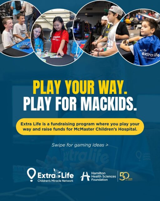 Love gaming? Put your passion to good use through Extra Life. 🎮💙

Extra Life is a fundraising program where gamers play the games they love while raising money for MacKids. Funds help provide specialized equipment, family programs and exceptional care for children across our region.

Here are some ideas to get started:
🎮 Stream a video game marathon
 🎲 Gather friends for a board game night
 🃏 Run a card game tournament
 🏓 Organize a pickleball tournament
 🎤 Plan a karaoke night
 🧠 Host a themed trivia night
 ♟️ Compete in a chess tournament

However you play, you can make a difference for kids and families who rely on MacKids.

Ready to get started? Register through the link in our bio