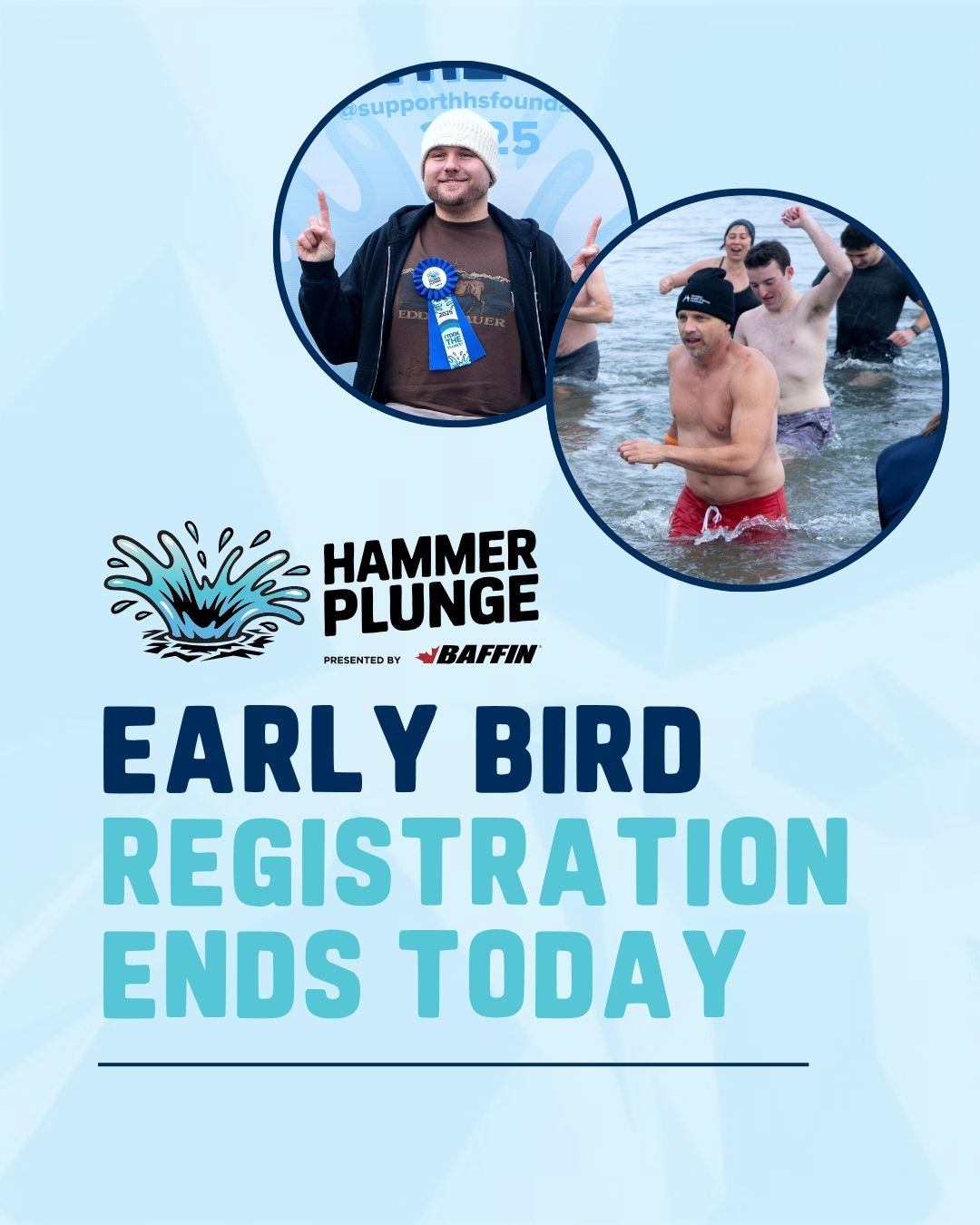 Today is the final day to take advantage of Early Bird pricing for Hammer Plunge 2026.
Register now, start fundraising and join us as we take the plunge in support of life-changing care at Hamilton General Hospital.
💙 Register today through the link in our bio.