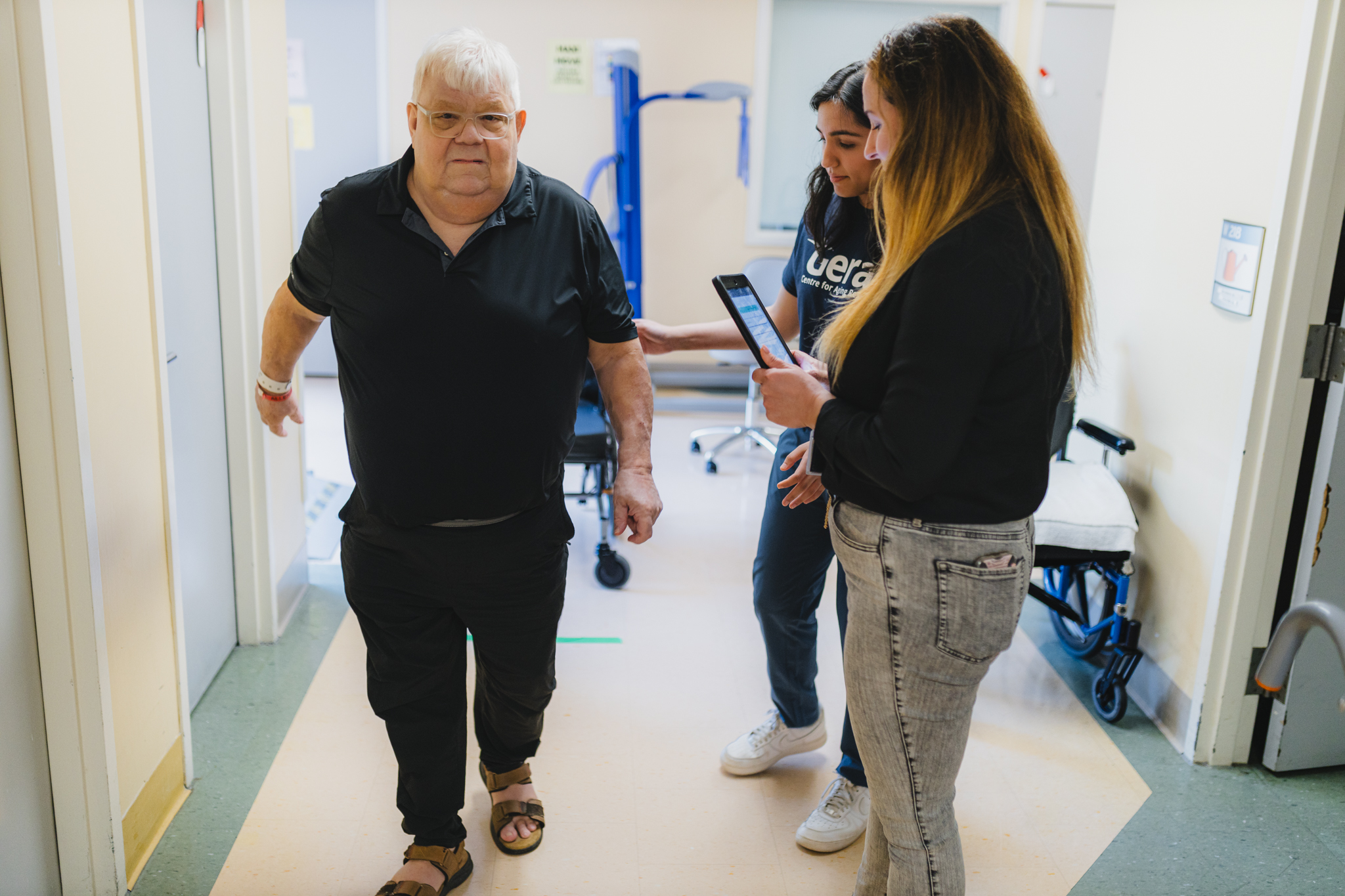 Patient with two hospital medical staff
