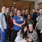 Scott Marsh with nurses from C3